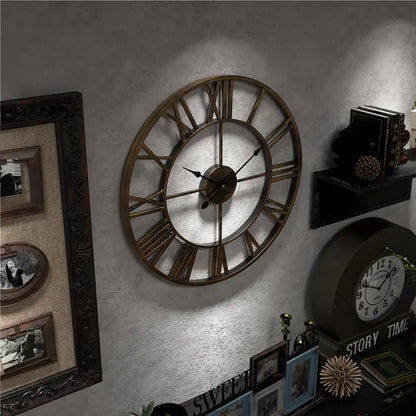 Wall Clock - Round With Roman Numbers