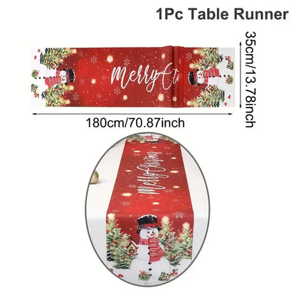 Christmas Table Runner Snowman