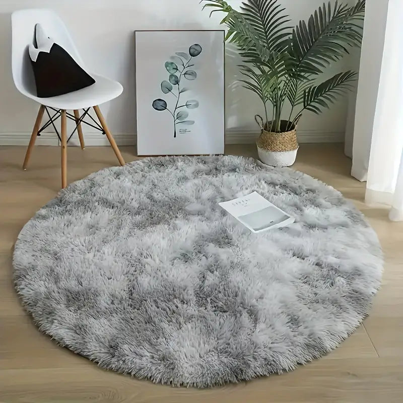 Round Shaggy Rug