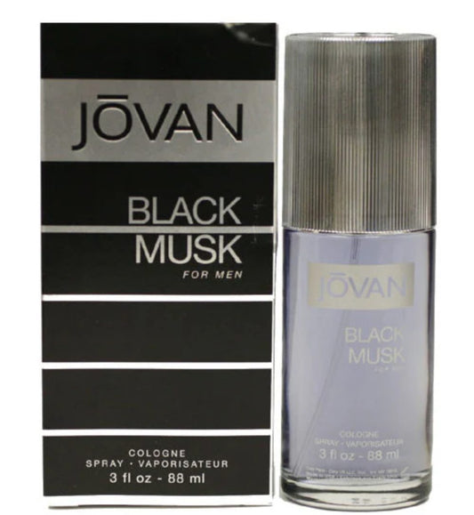 JOVAN BLACK MUSK FOR MEN 3 OZ COLOGNE