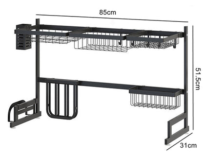 Kitchen Stainless Steel Countertop Sink Rack - Wide