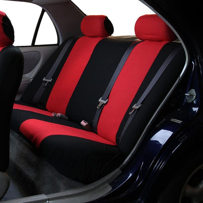 Car Seat Covers Red & Black  - Fabric