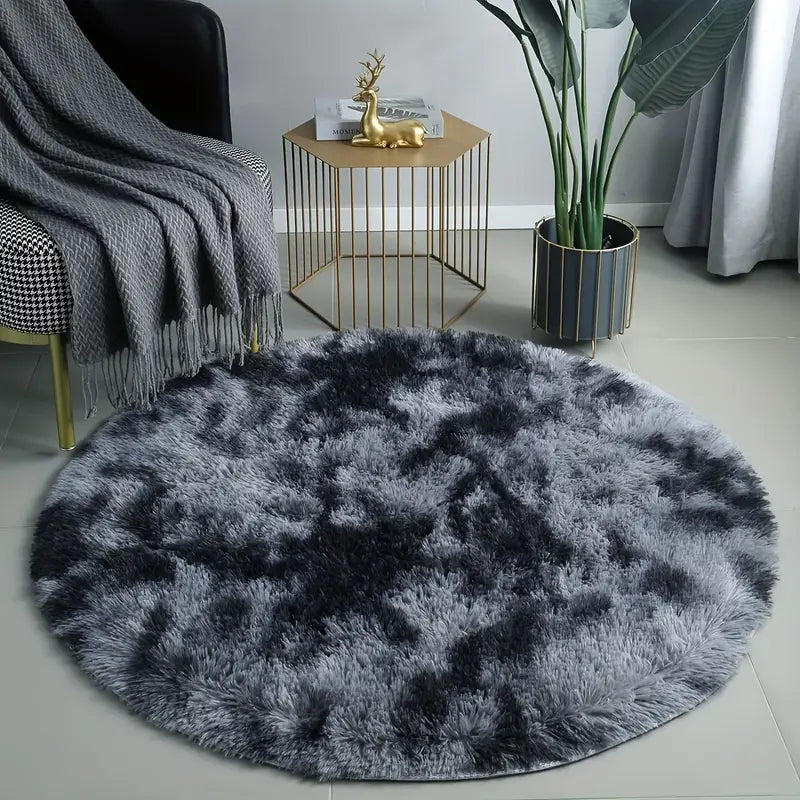 Round Shaggy Rug