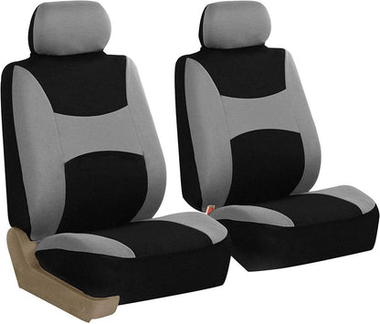 Car Seat Covers Grey & Black - Fabric