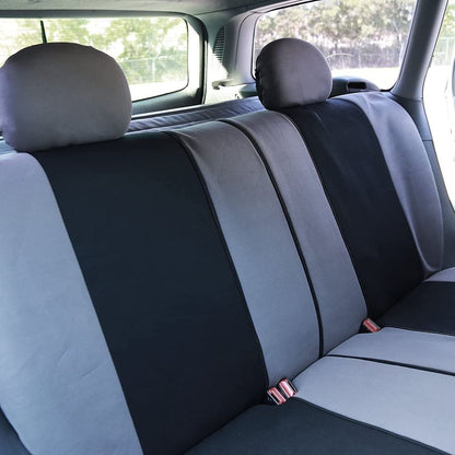 Car Seat Covers Grey & Black - Fabric