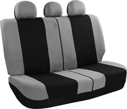 Car Seat Covers Grey & Black - Fabric