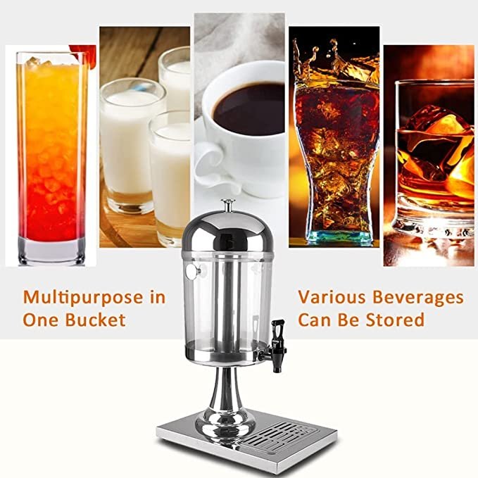 Drink Dispenser 8 Litre Silver