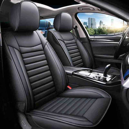 Leather Car Seat Covers - Black