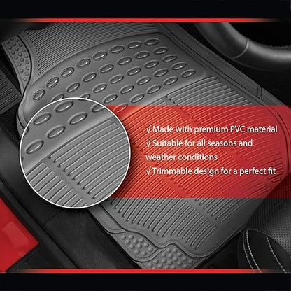 Car Mats Rubber - 3 Pcs