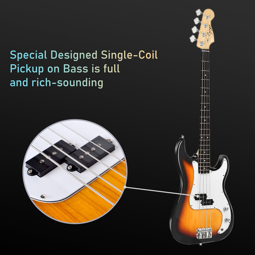 4 Strings Electric Bass Guitar- Multi colours