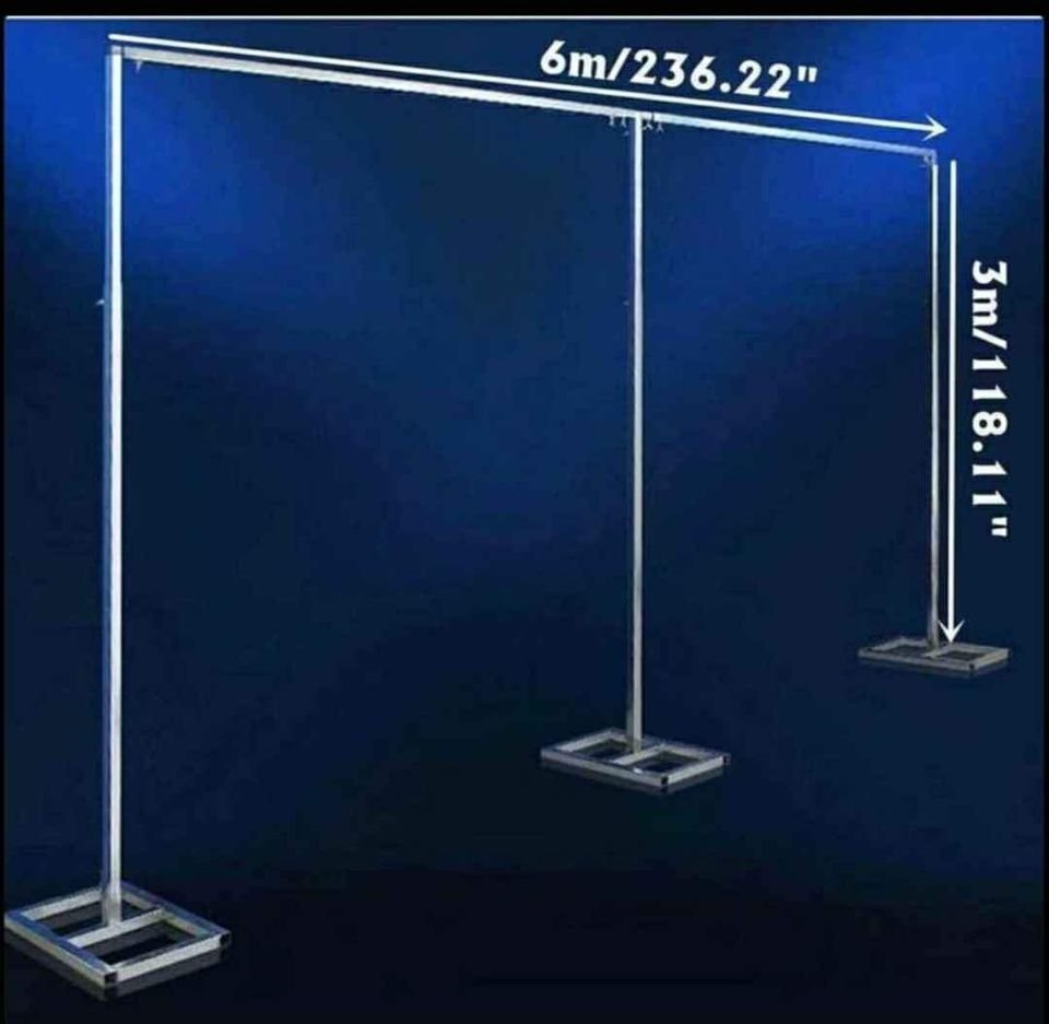 Curtain Stand 3x6 Heavy Duty