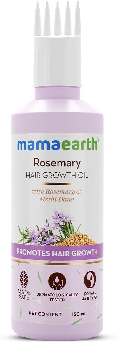 Mamaearth Rosemary Hair Growth Oil with Rosemary Methi Dana for Promoting Hair Growth - 150 ml