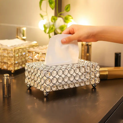 Silver Pearl Tissue Box