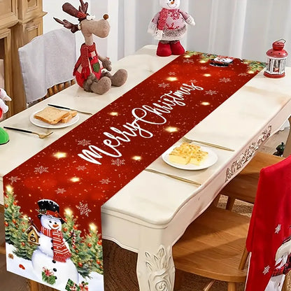 Christmas Table Runner Snowman