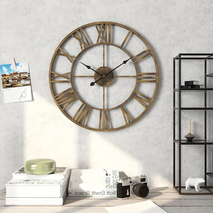 Wall Clock - Round With Roman Numbers