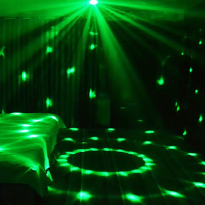 1pc Bring The Party To Life With Sound Activated RGB Disco Ball Lights - 7 ModesRemote Control, Perfect For Home Room Dance Parties, Bars, Karaoke, Weddings & More!