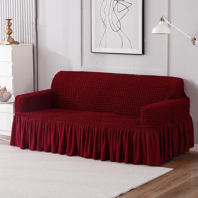 Sofa Cover Bubble Style - Maroon