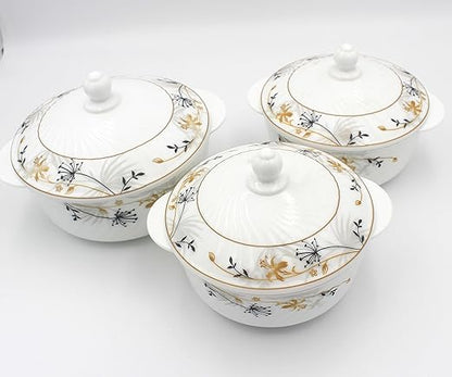 3 Pcs Casserole Set With Lids