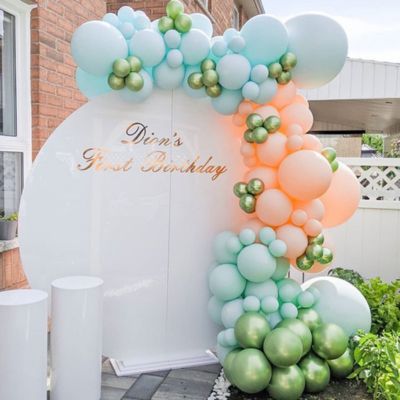 Balloons Garlands Kit- Green, Blue, Beige