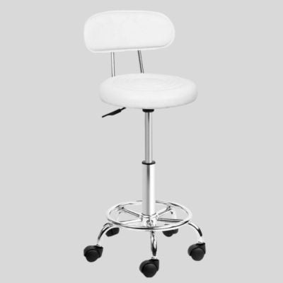 Stool White Backrest BB-S145