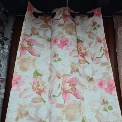 Curtain Designer Floral Cream