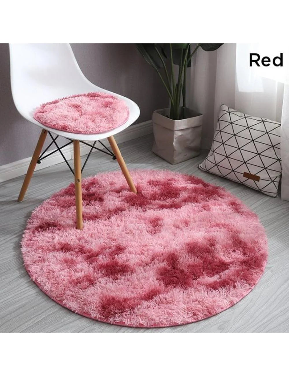 Round Shaggy Rug