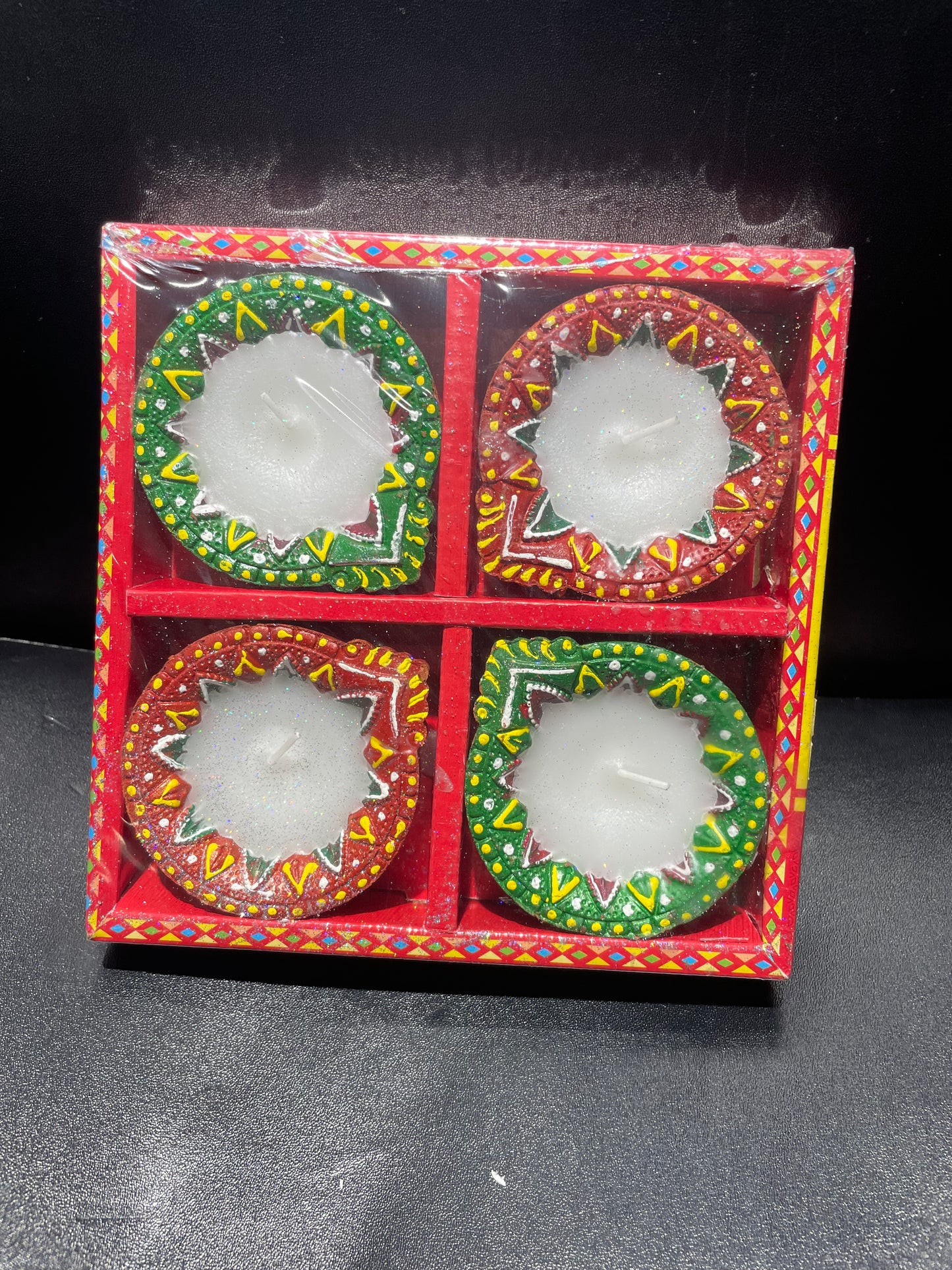 Diya Set of 4 wax filled