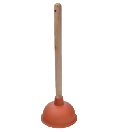 Wooden Handle Toilet Plunger TPR