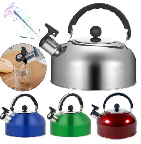 Whistling Tea Kettle Stainless Steel 3 Beautiful Colors