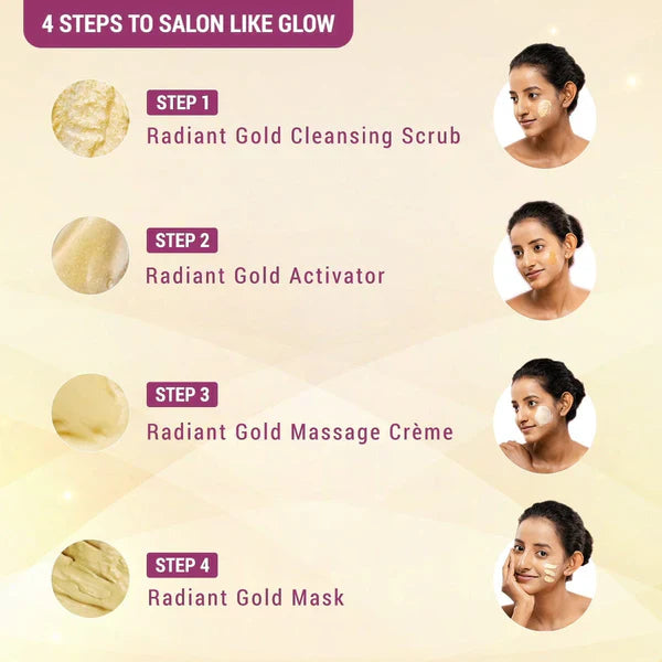 LOTUS RADIANT GOLD Cellular Glow Salon Grade Single FACIAL KIT