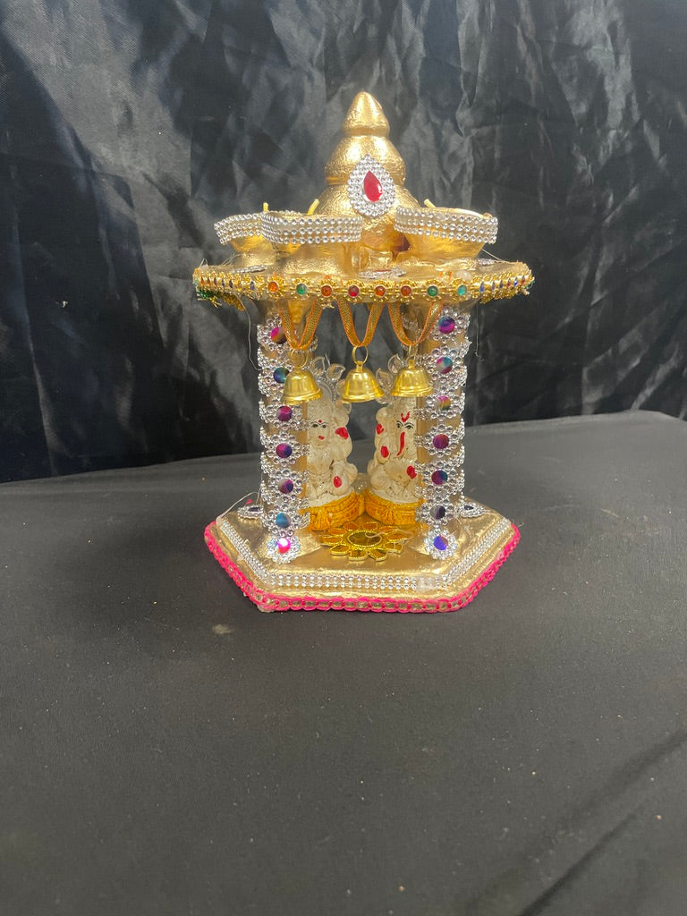 Clay Pooja Mandir 9 Inch