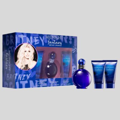 Midnight Fantasy By Britney Spears 100ml EDP 3 Piece Gift Set