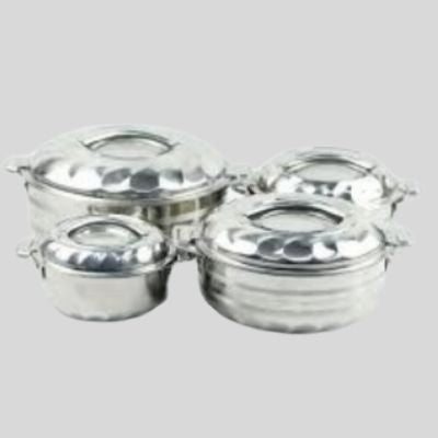 4pc Casserole Set Steel