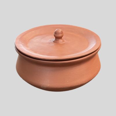 Clay Pot with Lid 16cm