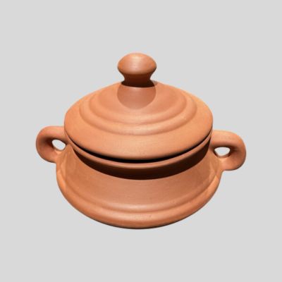 Clay Pot with Lid 16cm