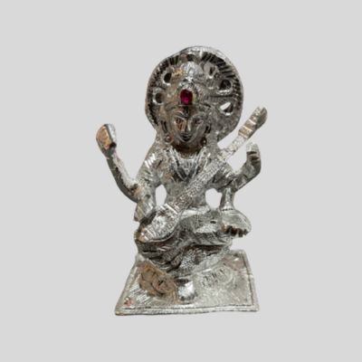 Saraswati Statue - 7.5 by 14.5 cm