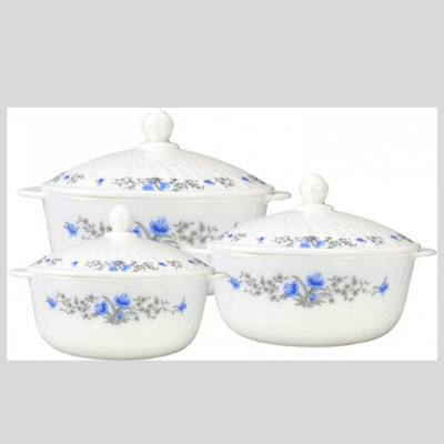 3 Pcs Casserole Set with Lid-Type 1