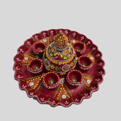 Decorative Diya Complete Set