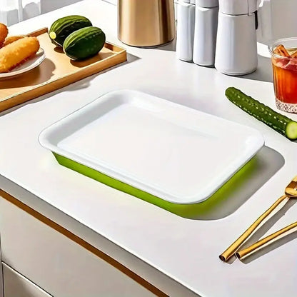 Melamine White Serving Tray for Restaurant, Hotel, and Home Use - Durable Commercial Grade Drink and Food Platter