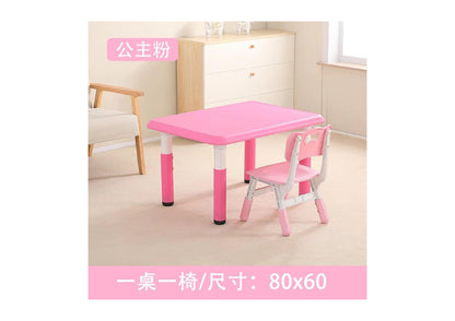 3 Level Height Adjustable Table and Chair Set for Kids