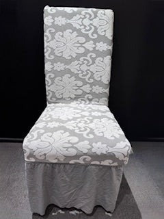 Dining Chair Cover With Frill 2pcs