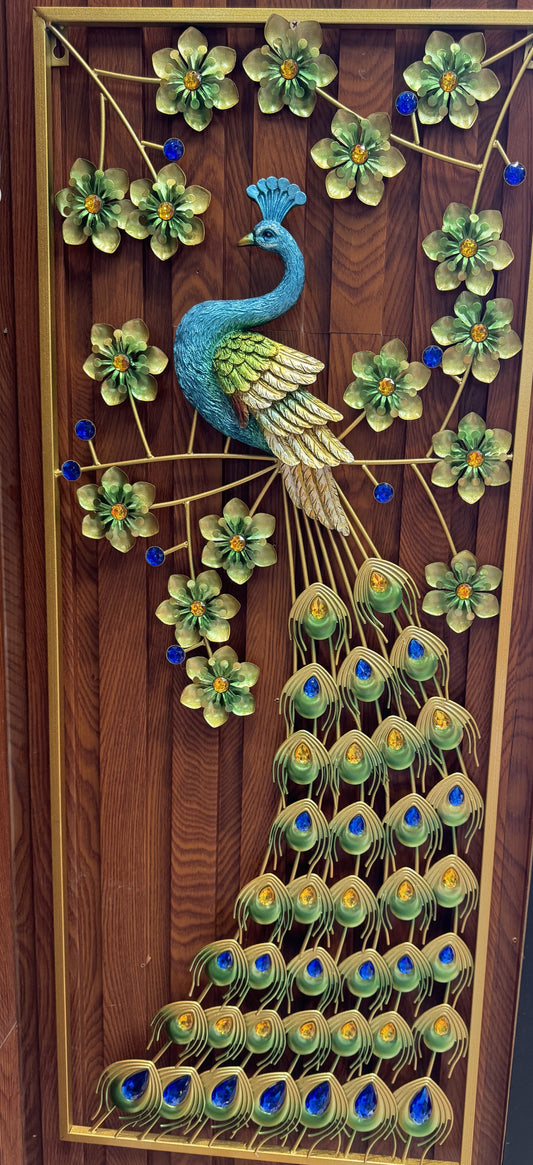 Peacock Wall Decor - Metal