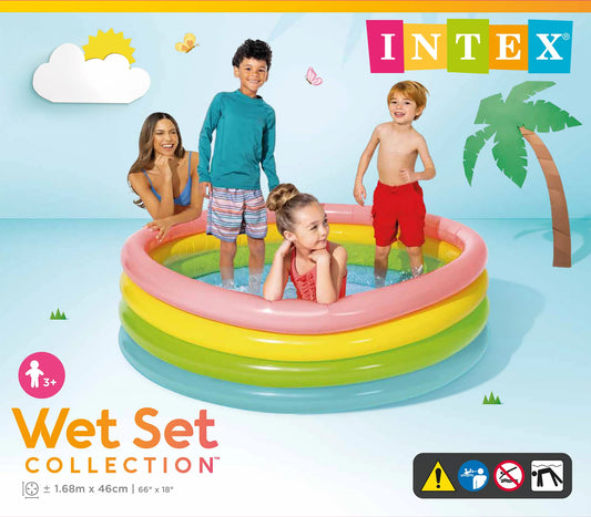 Inflatable pool Sunset Glow 168cm