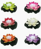 Floating Lotus with Light- 8cm - Per Piece