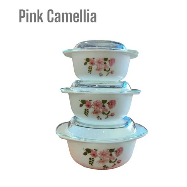 3 pcs casserole Set With Lids