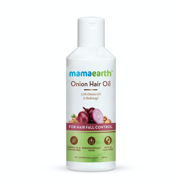 Mamaearth Onion Oil for Hair Growth & Hair Fall Control with Redensyl 150ml