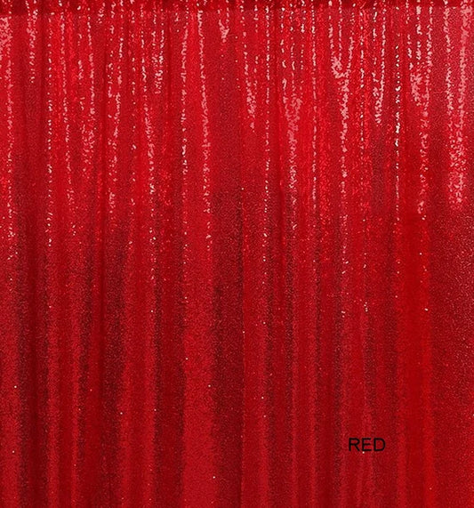 Backdrop Sequins Red 3m X 3m